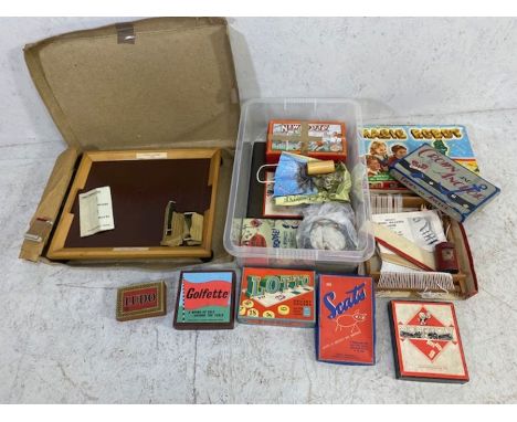 Vintage toys, a quantity of 20th century games, to include , New Footy football, Magic Robot, Monopoly, Crown and Anchor, Lot
