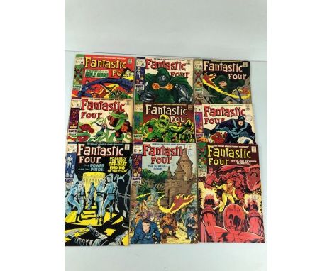 Marvel Comics, collection of Marvel Comics relating to the Fantastic Four, from the 1960s numbers 81 trough to 89, to include