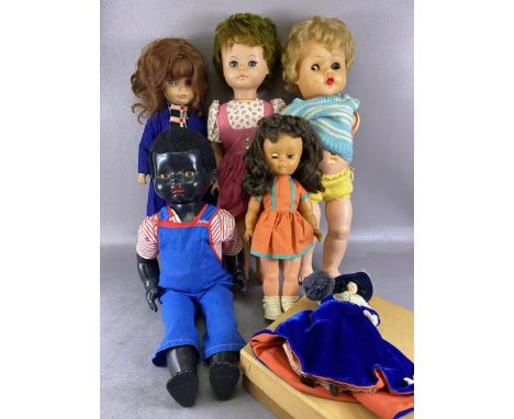 Vintage dolls, a collection of late 20th century English manufactured  children's dolls mostly in their original clothing, an