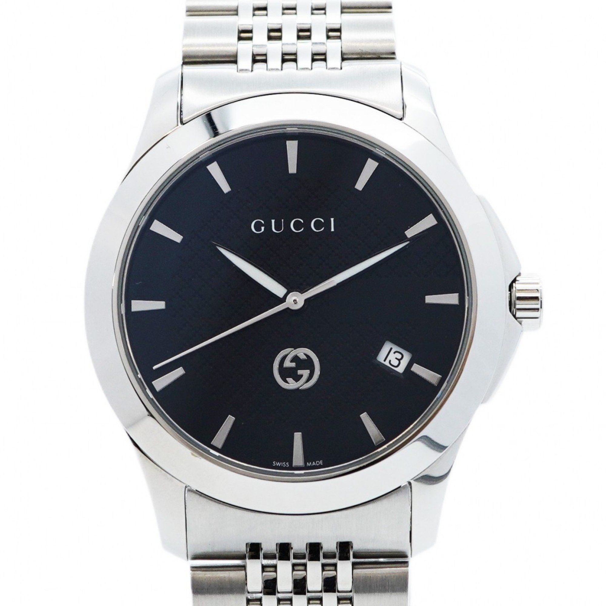 Gucci G-Timeless 126.4 Black Dial Watch for Men