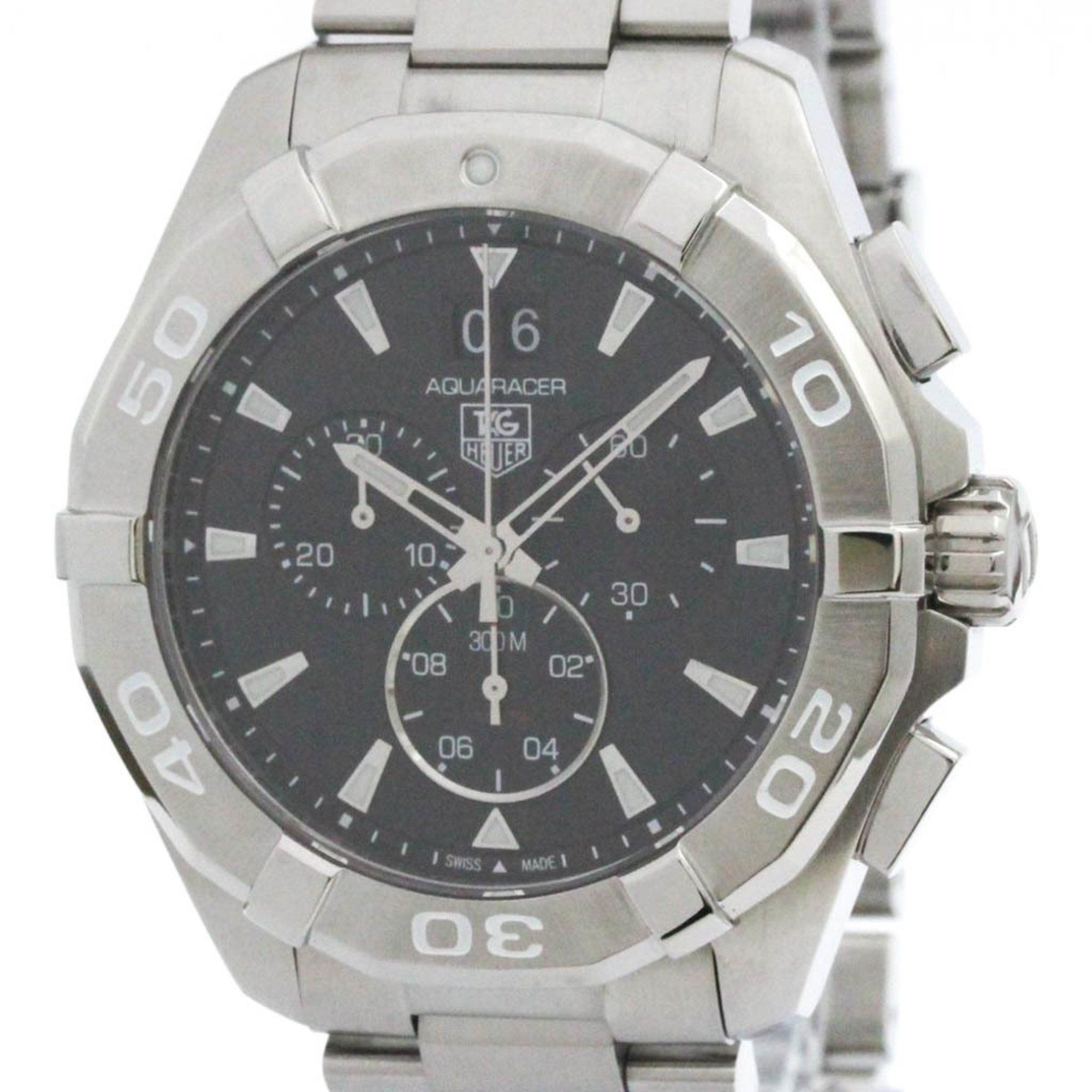 TAG HEUER Aquaracer Chronograph 300M Quartz Mens Watch CAY1110 Polished