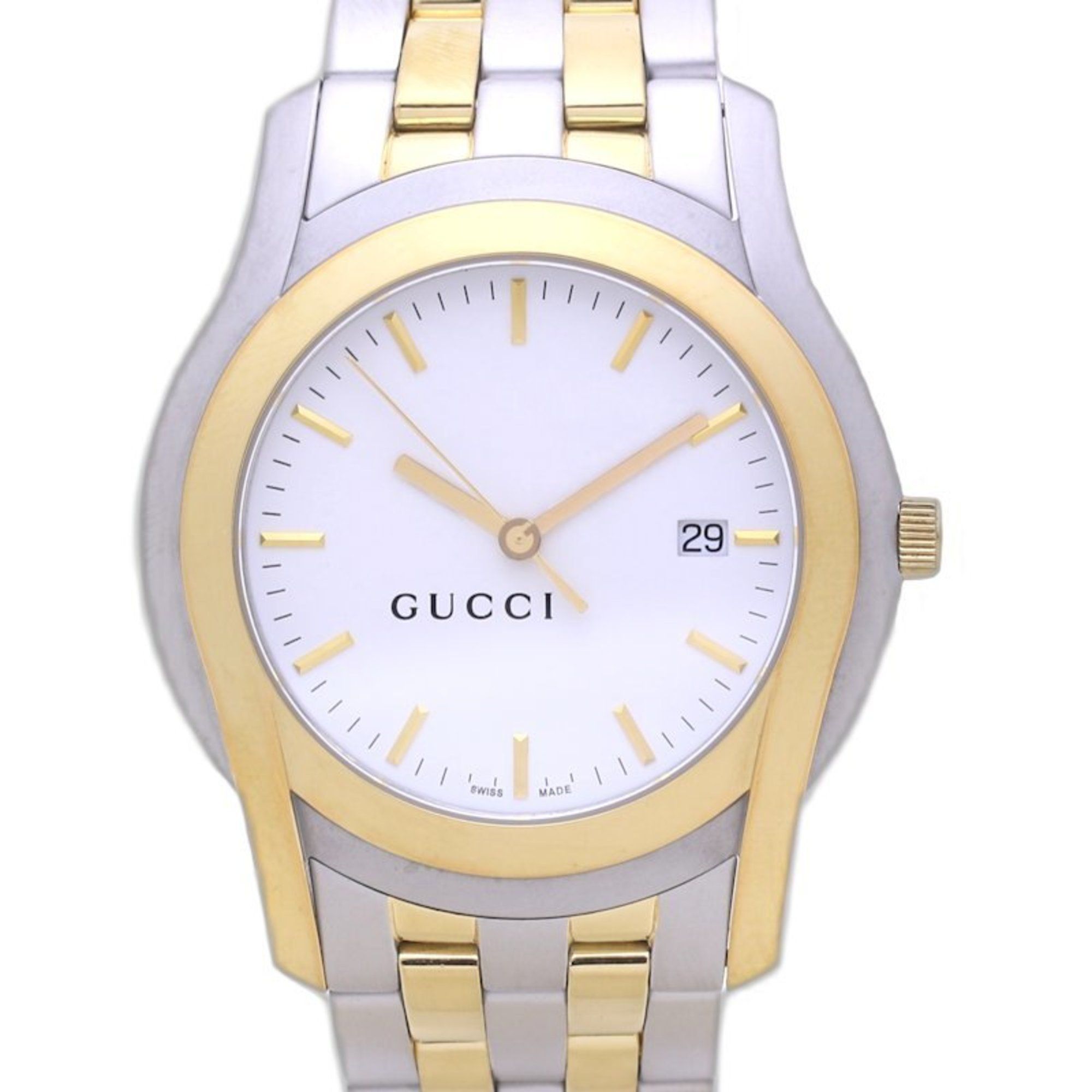 GUCCI G-Class YA055214 Stainless Steel xGP (Gold Plated) Men's 130379 Watch