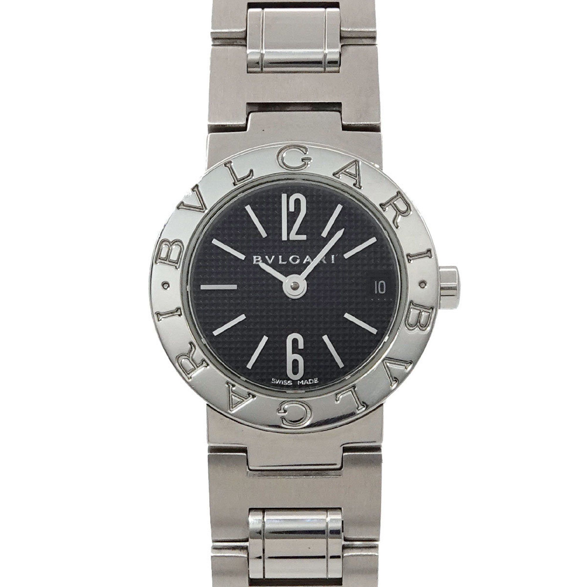 BVLGARI BB23SS Ladies Watch Date Black Quartz