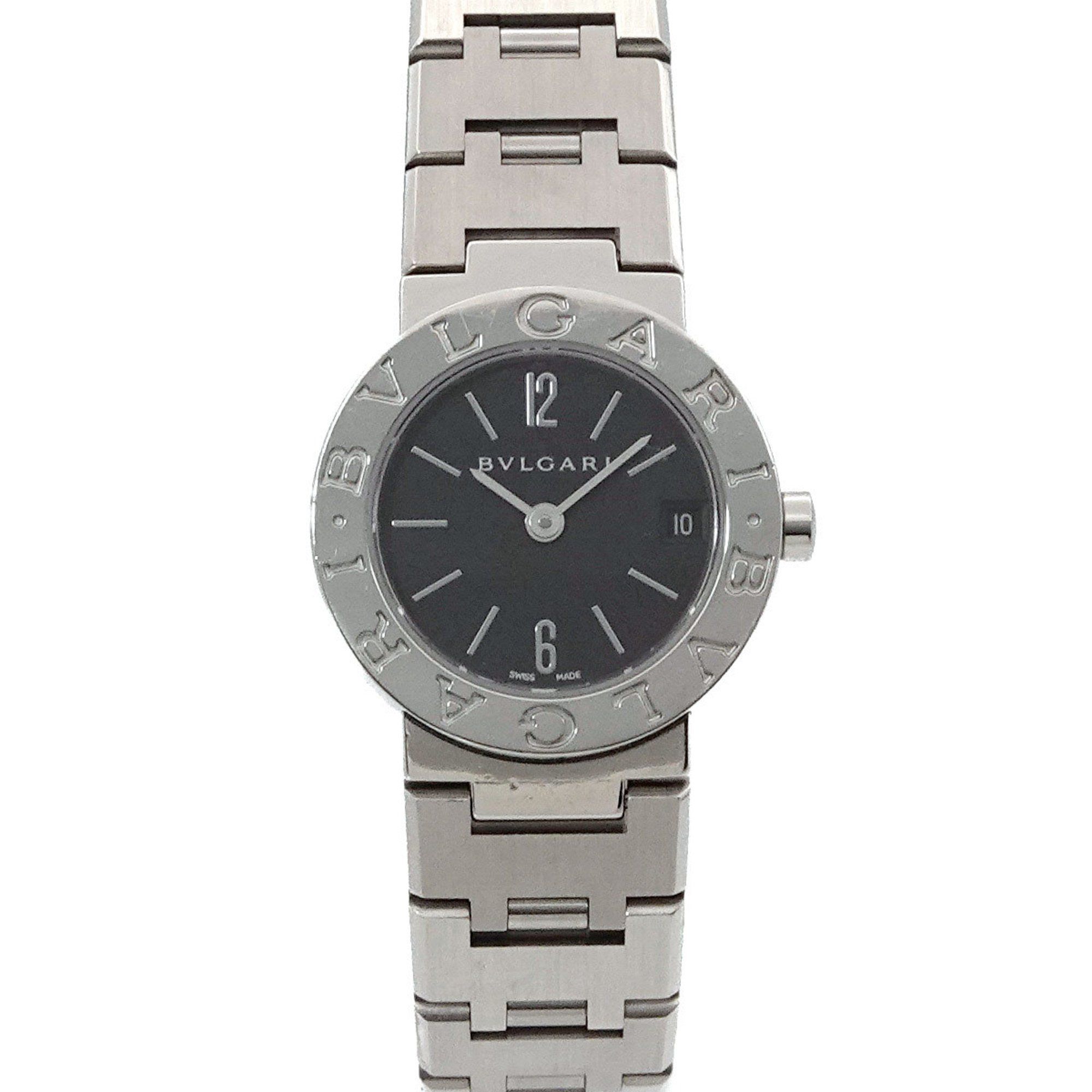 BVLGARI BB23SS Ladies Watch Date Black Quartz