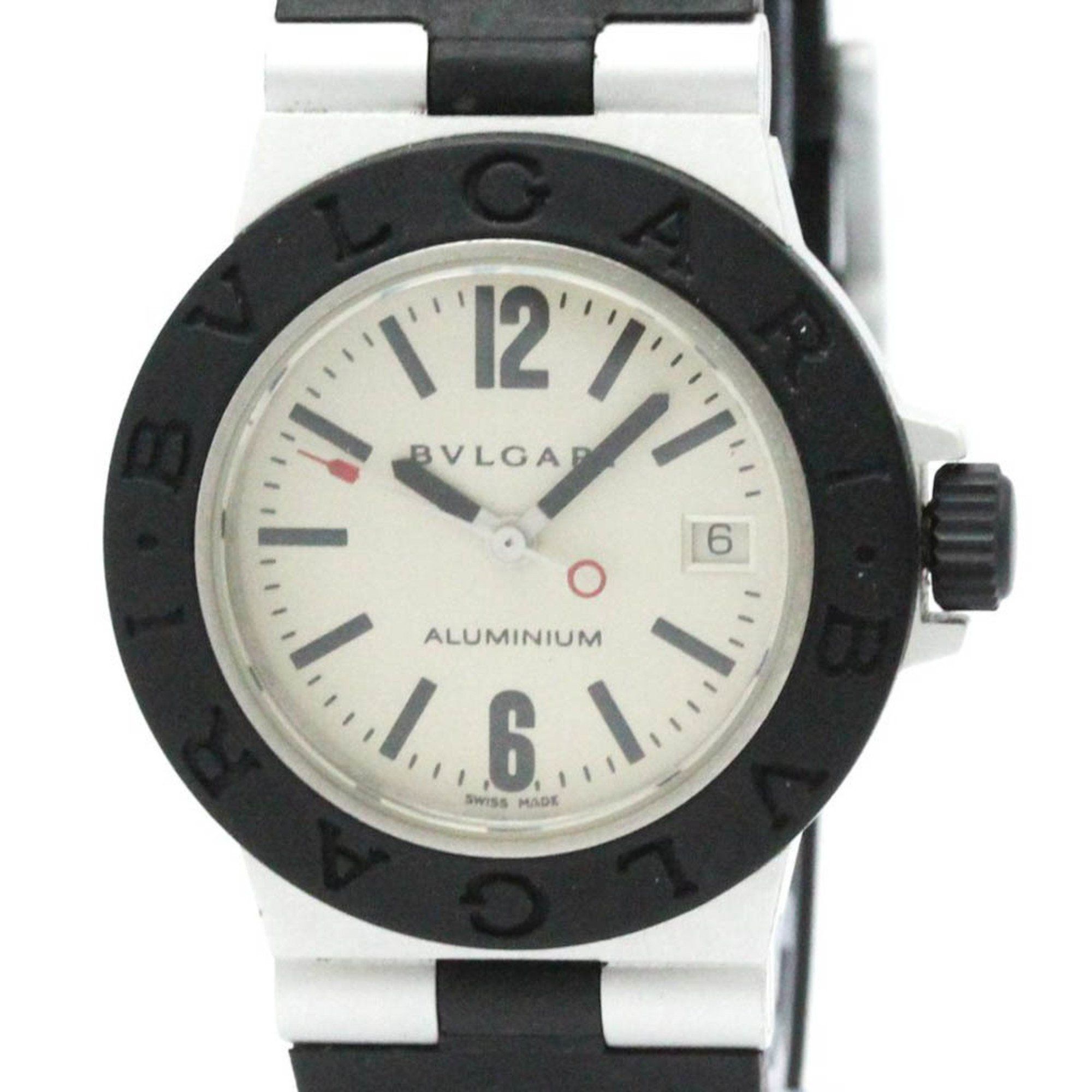 BVLGARI Aluminum Rubber Quartz Ladies Watch AL29A