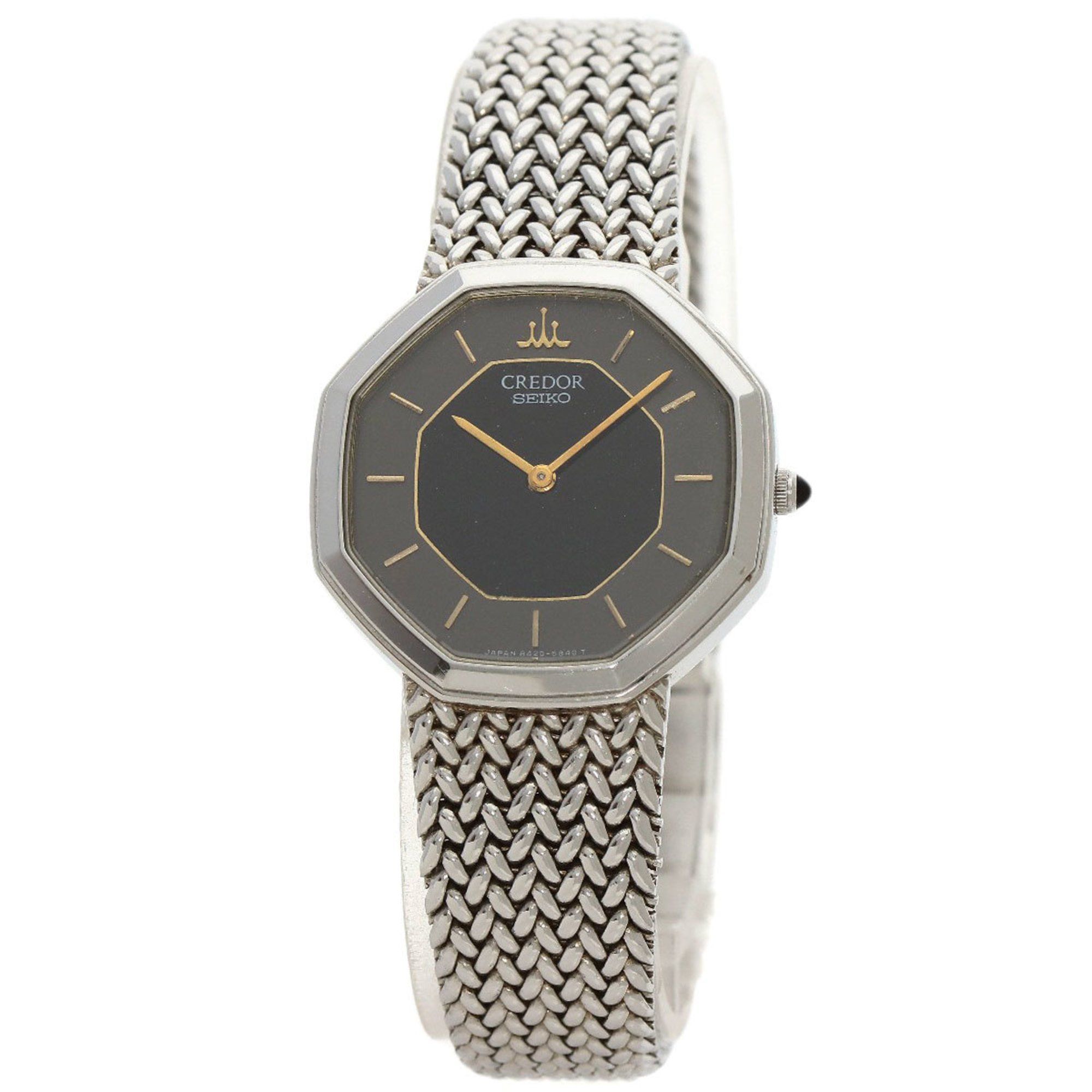 Seiko 8420-5660 Credor Watch Stainless Steel SS Ladies SEIKO