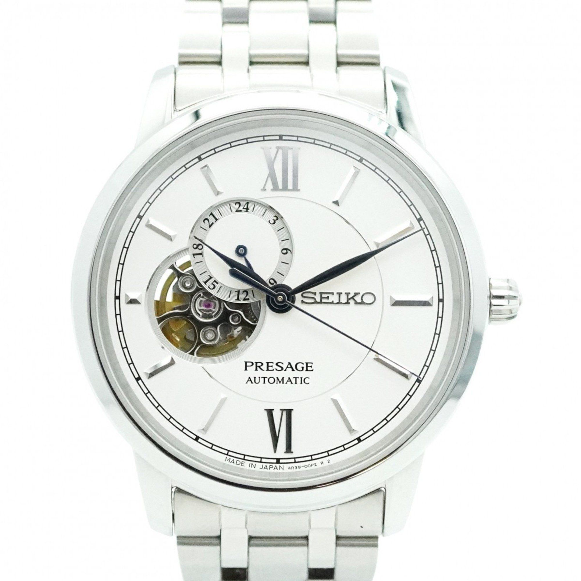 Seiko Presage 4R39-00T0 White Dial Men's Watch