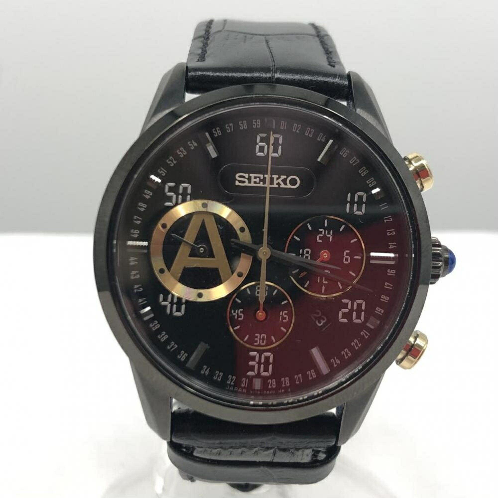 SEIKO SPIRIT x JoJo's Bizarre Adventure Wristwatch SBPY111 V175-0BS0 Leone Abbacchio Model Solar Sei