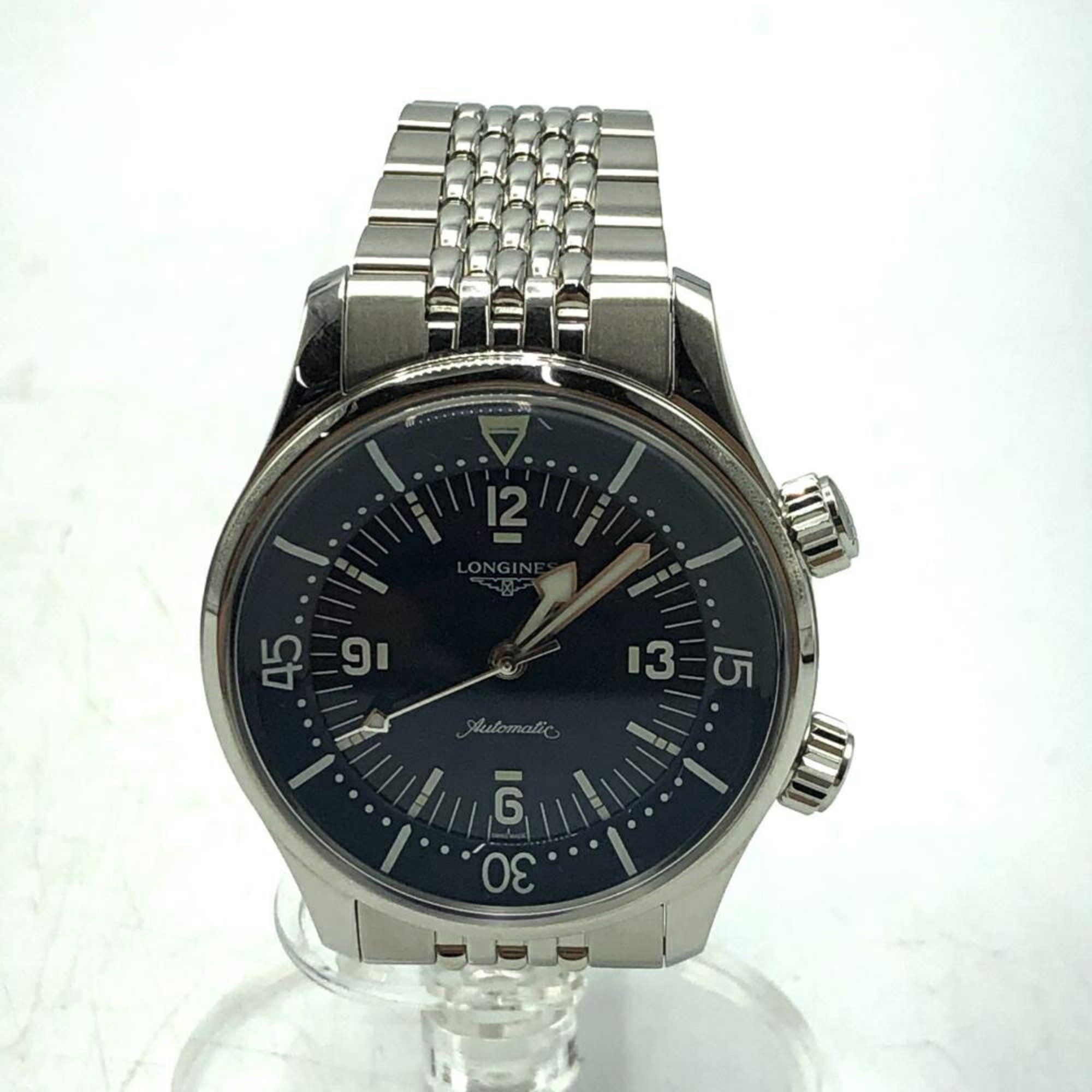 LONGINES Legend Diver Automatic L3.764.4 Blue Dial Wristwatch Silver Longines