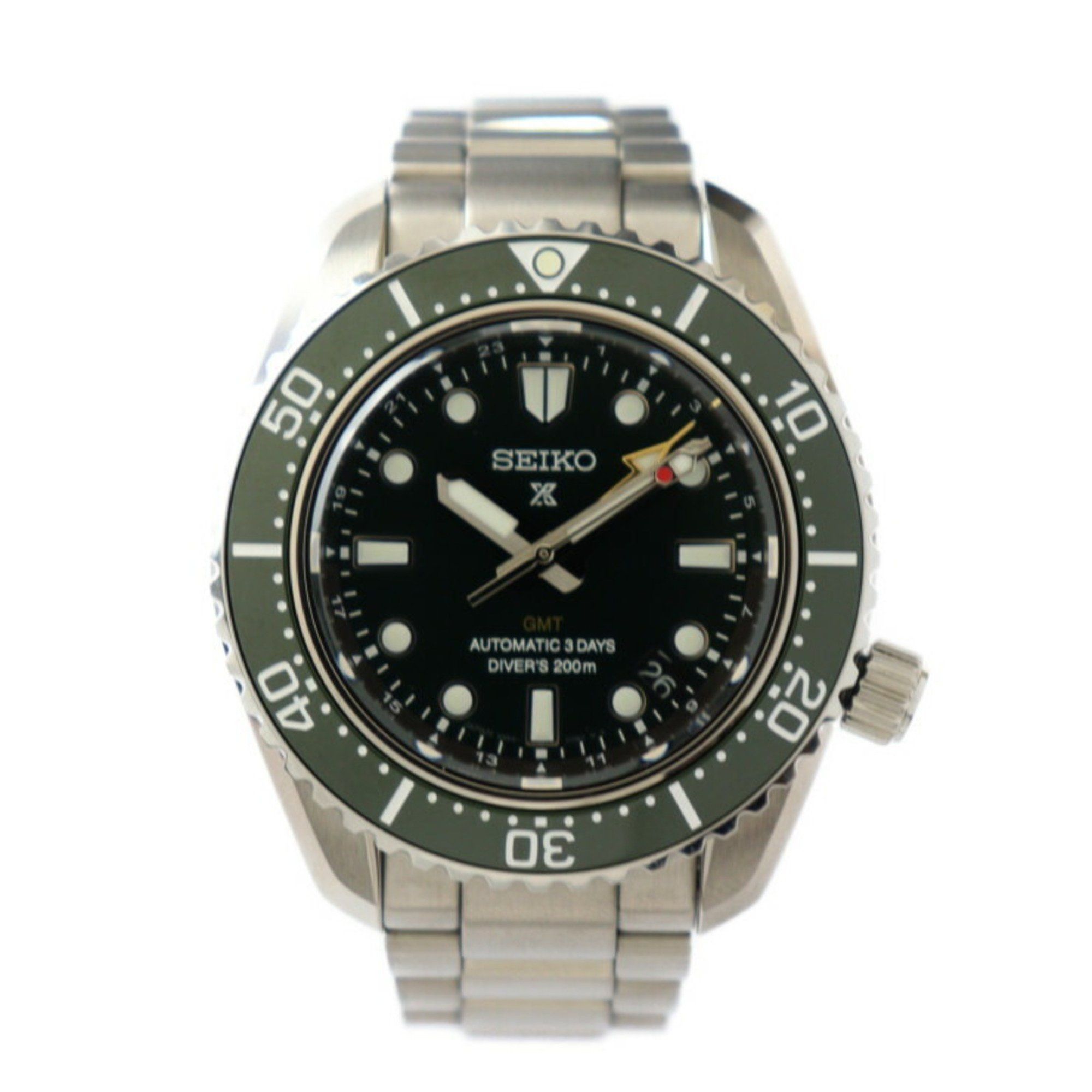 SEIKO Prospex Diver Scuba Watch SBEJ009 Stainless Steel Silver Green Dial Mechanical 1968 Heritage G