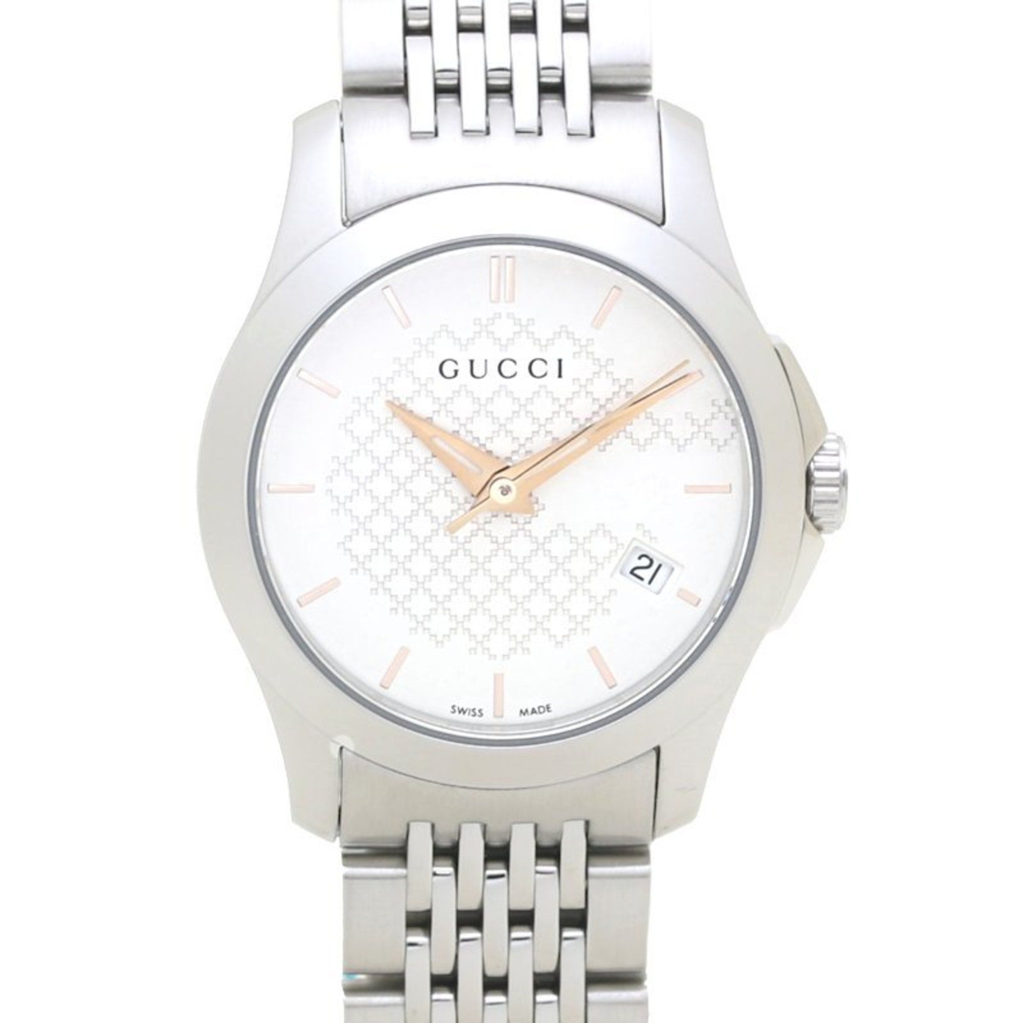 GUCCI G Timeless YA126565 126.5 Stainless Steel Ladies 130351 Watch