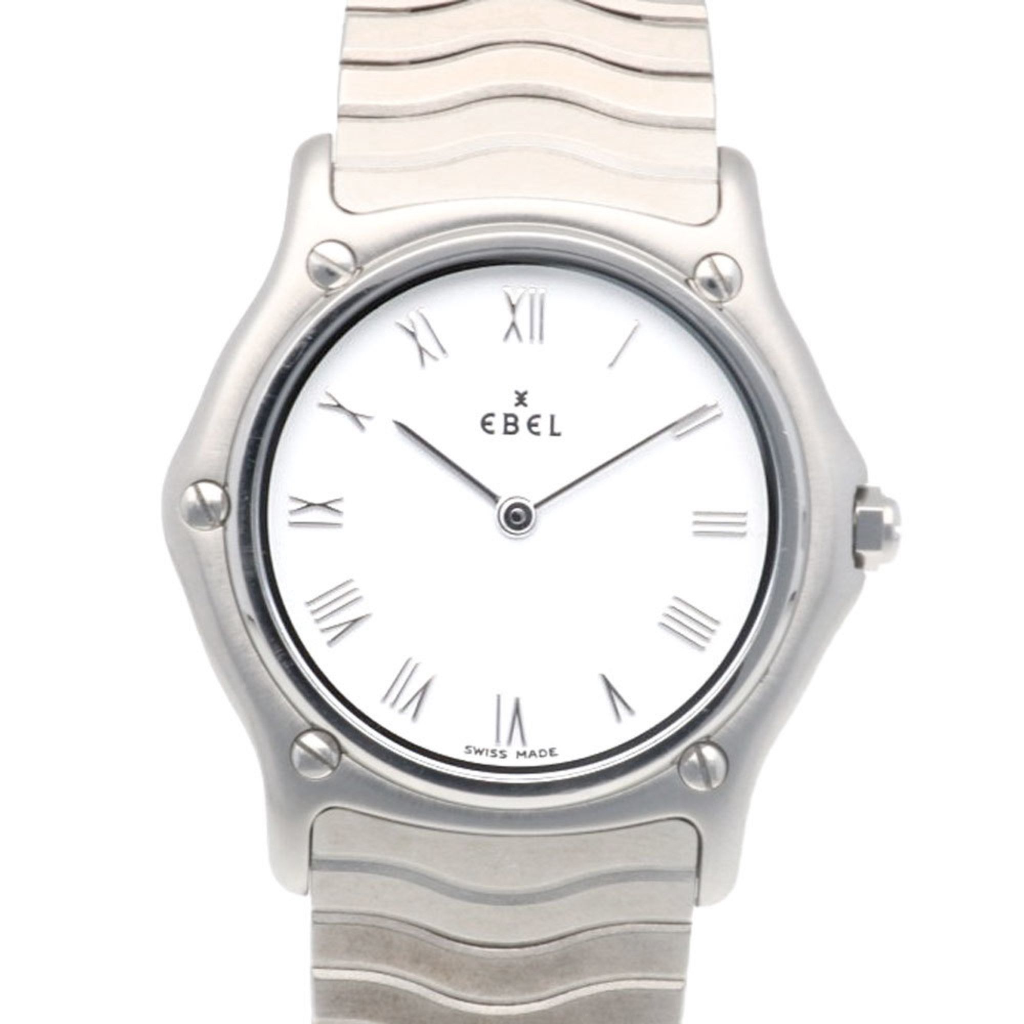EBEL Sport Classic Watch Stainless Steel 9090131 Quartz Unisex Overhauled
