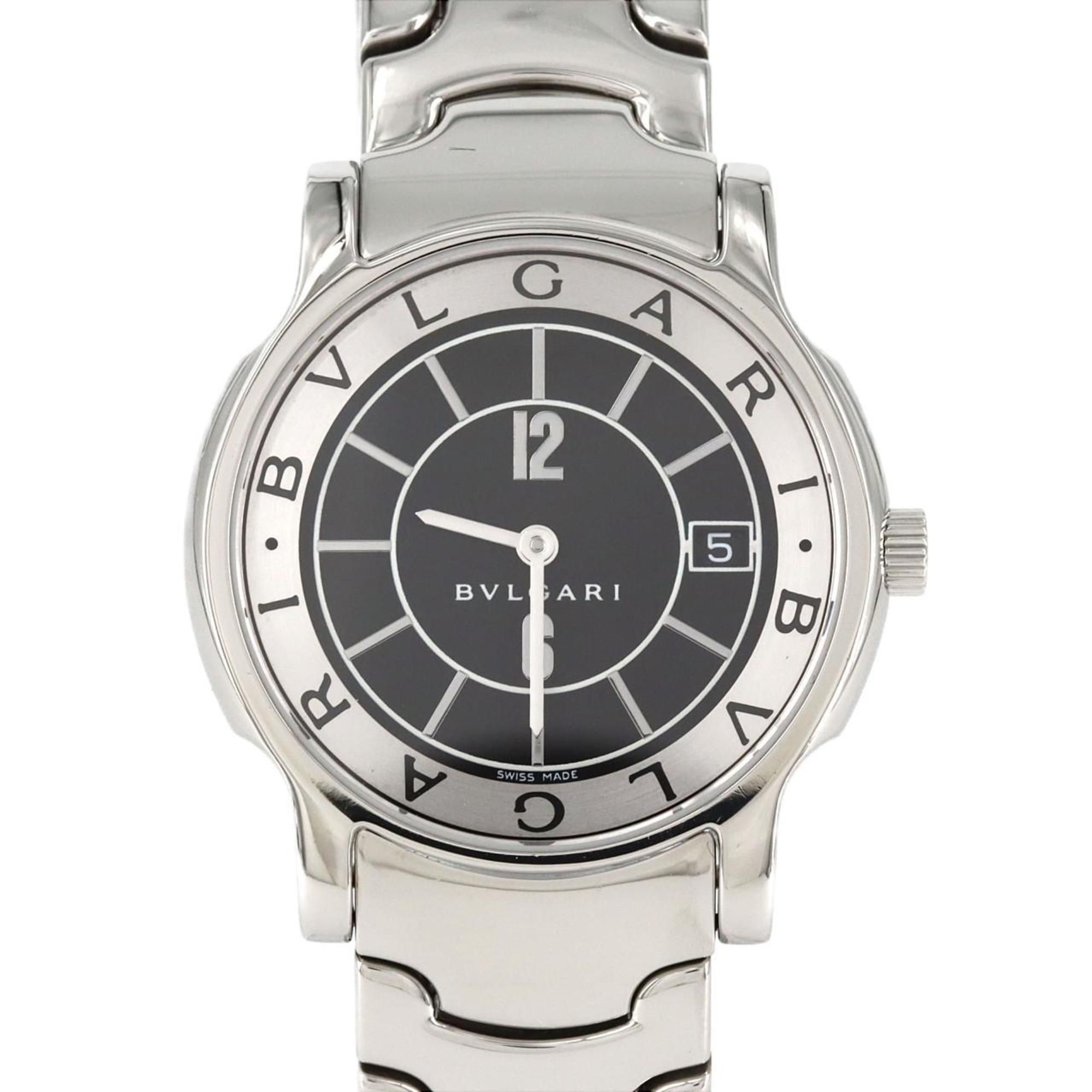 Bvlgari Solotempo ST35S ST35BSSD SS Wristwatch Quartz