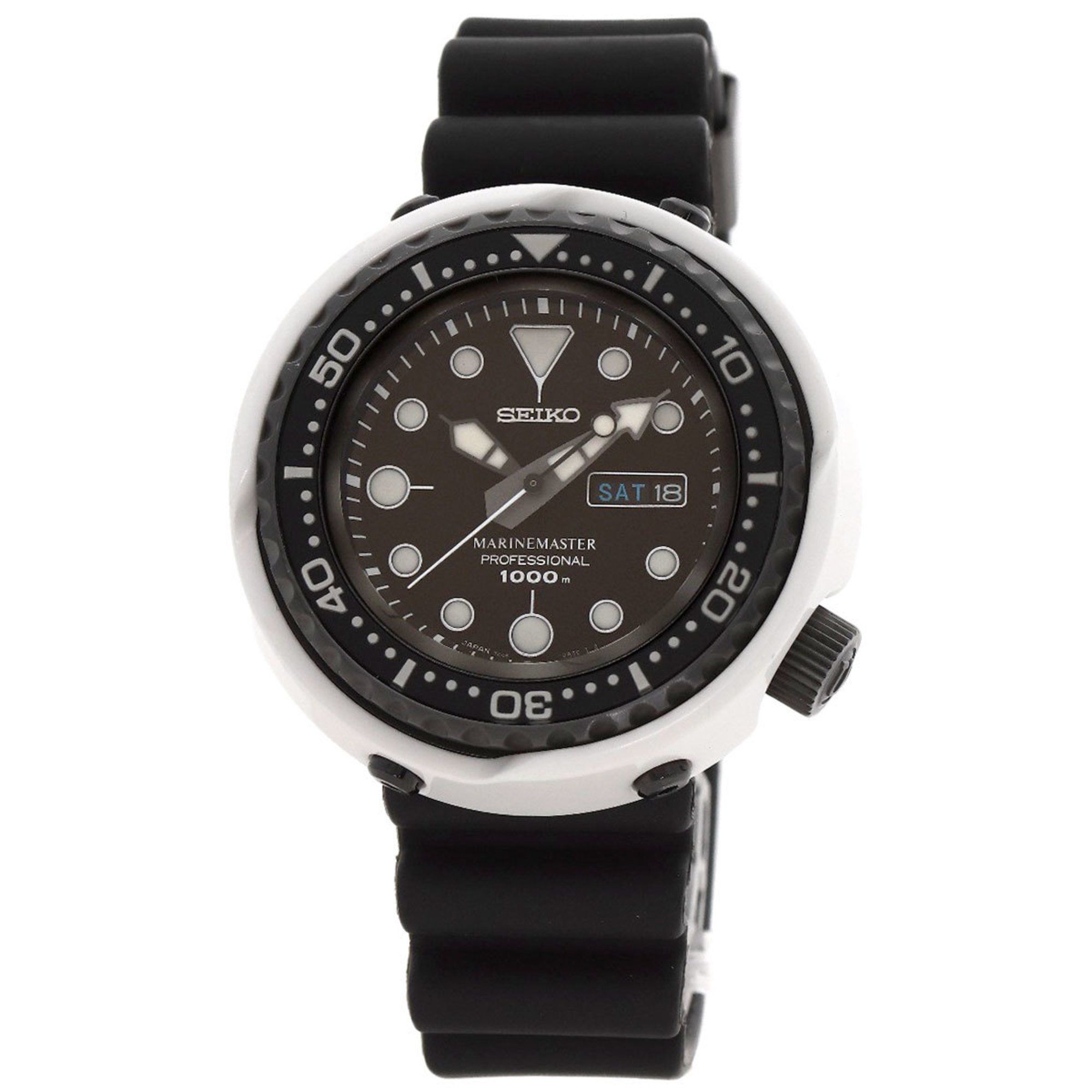 Seiko SBBN019 7C46-0AD0 Prospex Marine Master 300-piece limited edition watch titanium ceramic rubbe