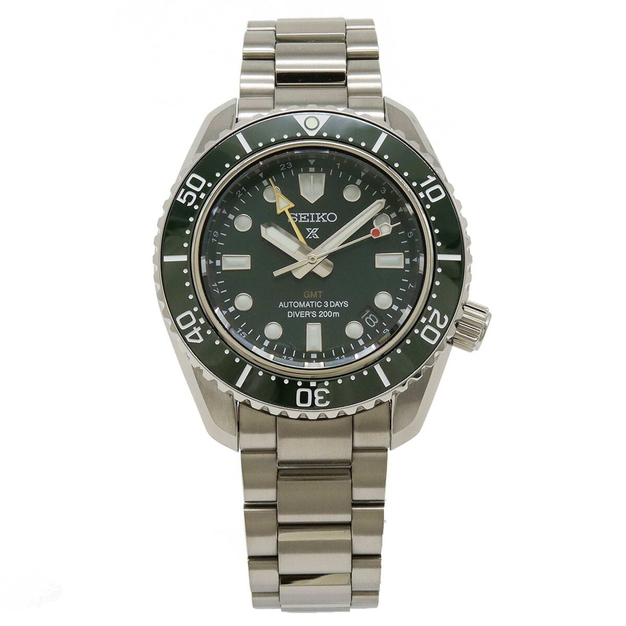 SEIKO PROSPEX Diver Scuba GMT Green Dial Men's AT Automatic Watch 6R54-00D0 SBEJ009
