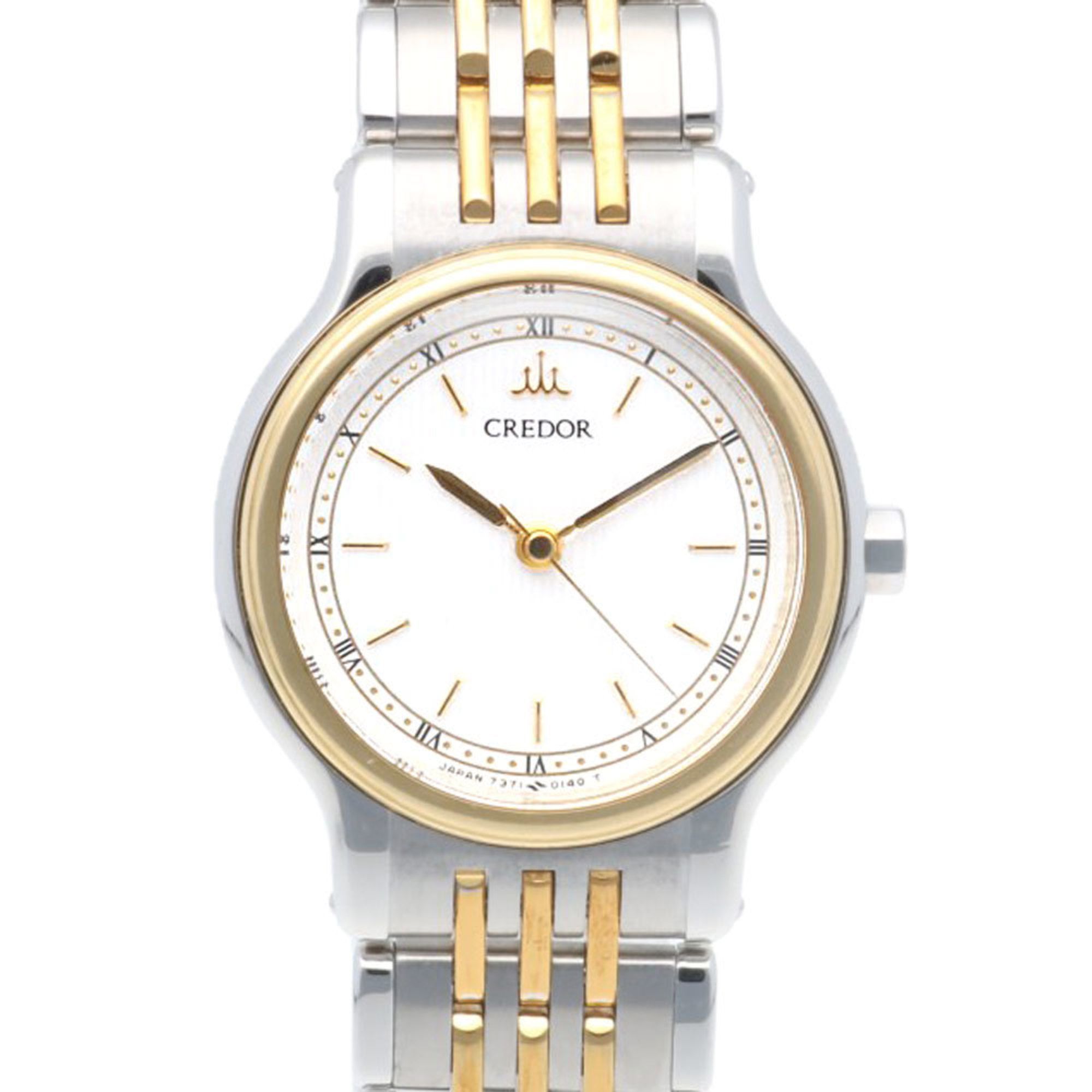 Credor Seiko Watch Stainless Steel 7371-0090 Quartz Ladies CREDOR SEIKO