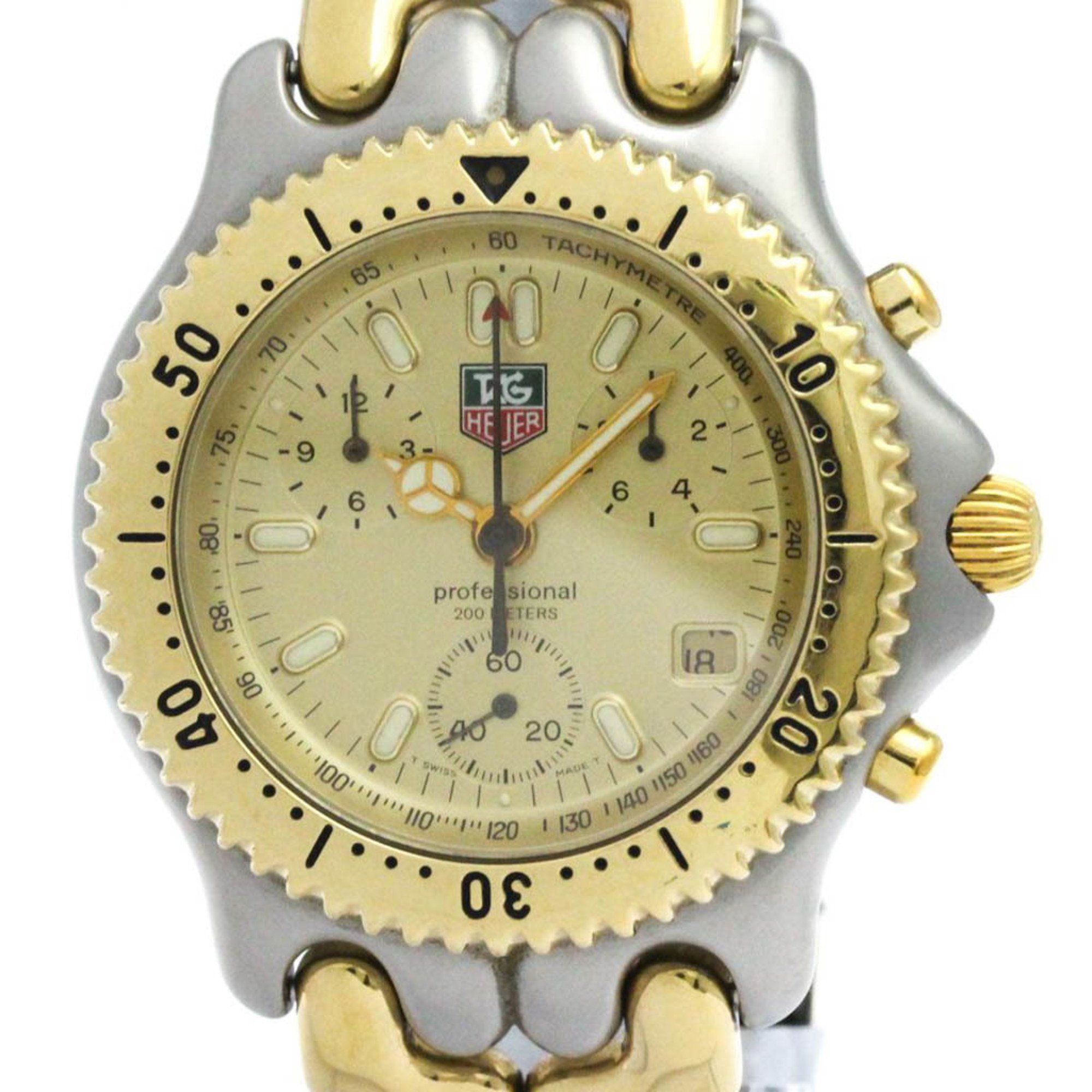 TAG HEUER Sel Chronograph Gold Plated Steel Mens Watch S35.406