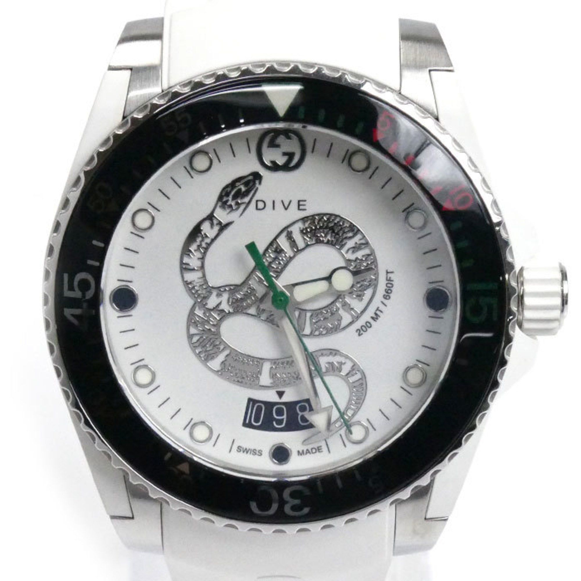 GUCCI Dive Snake Watch Battery Operated YA136330/136.3 Men's
