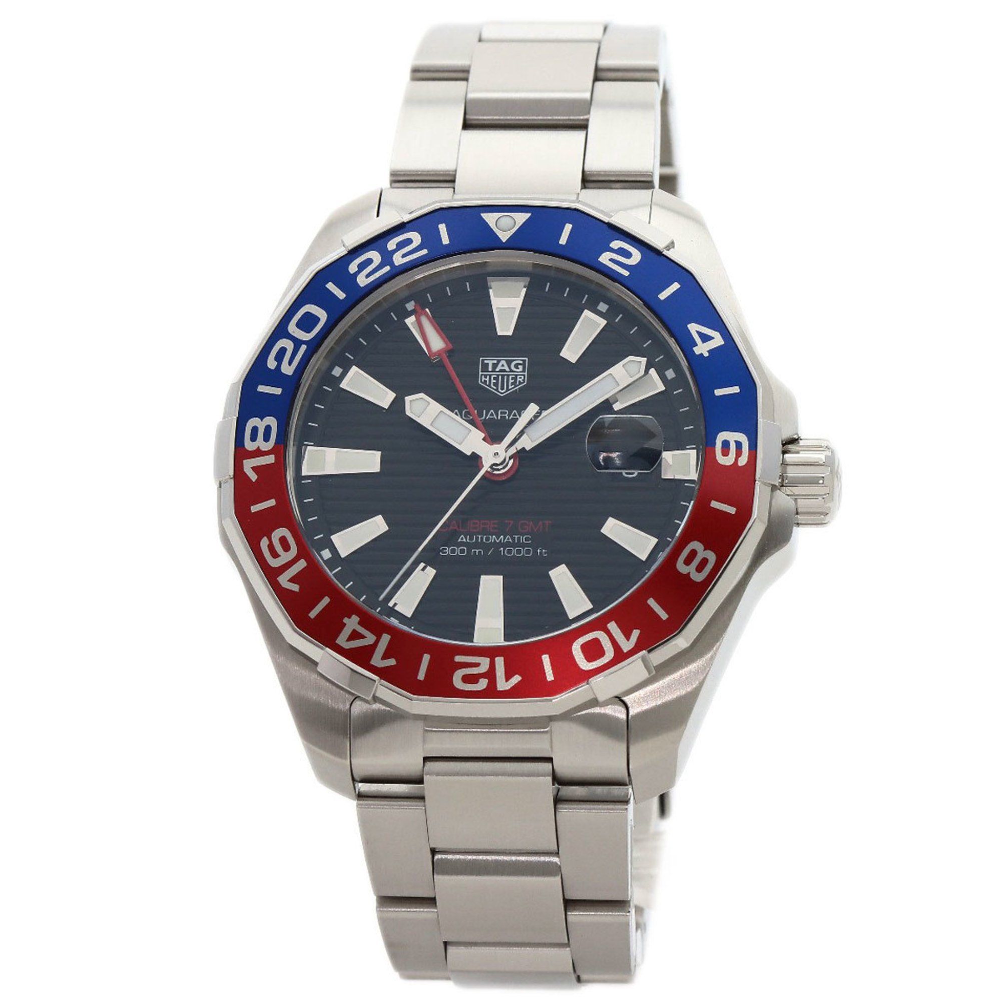 TAG Heuer WAY201F.BA0927 Aquaracer Calibre 7 GMT Watch Stainless Steel SS Ladies HEUER