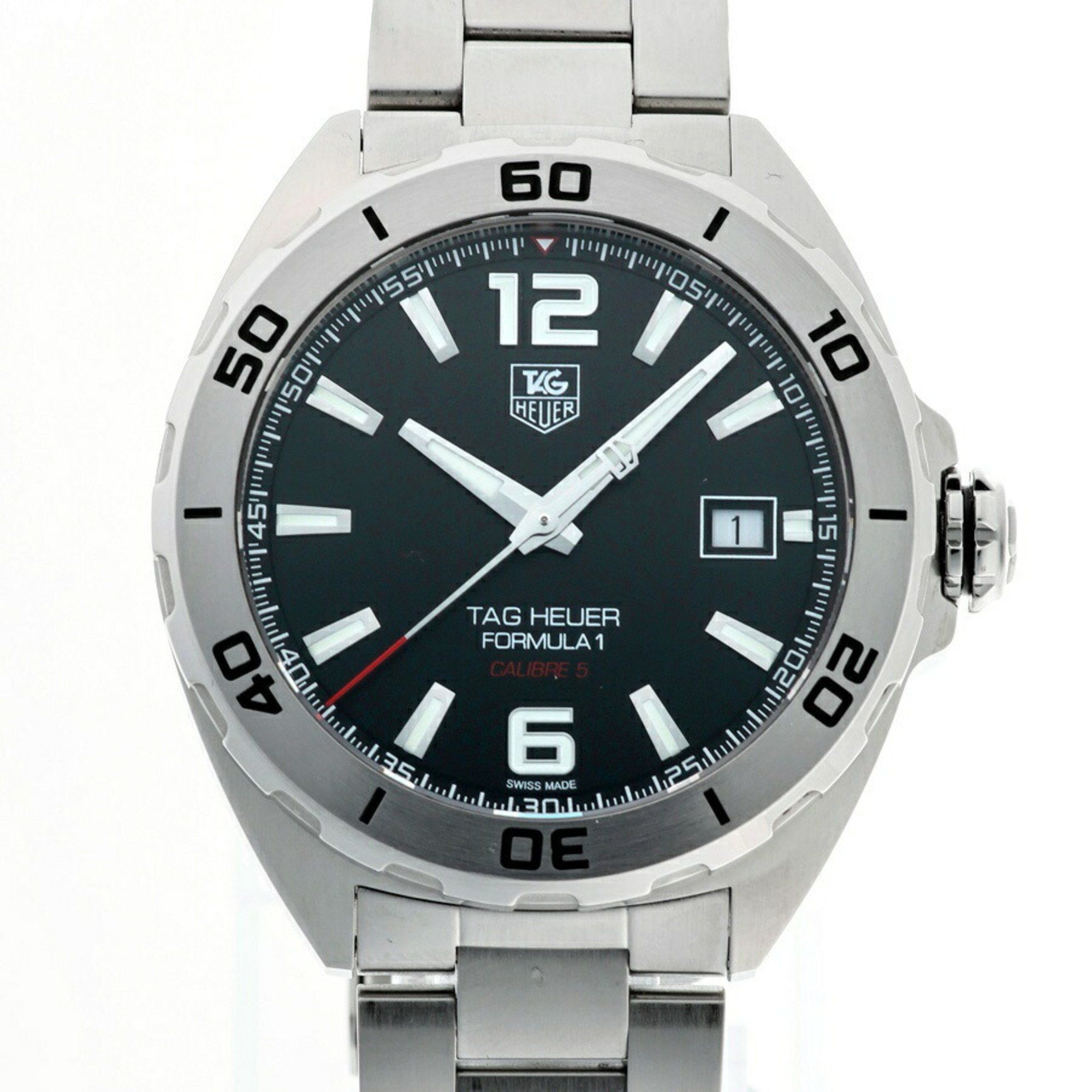 TAG Heuer Formula 1 Caliber 5 Date WAZ2113 Black Automatic Watch A-157884