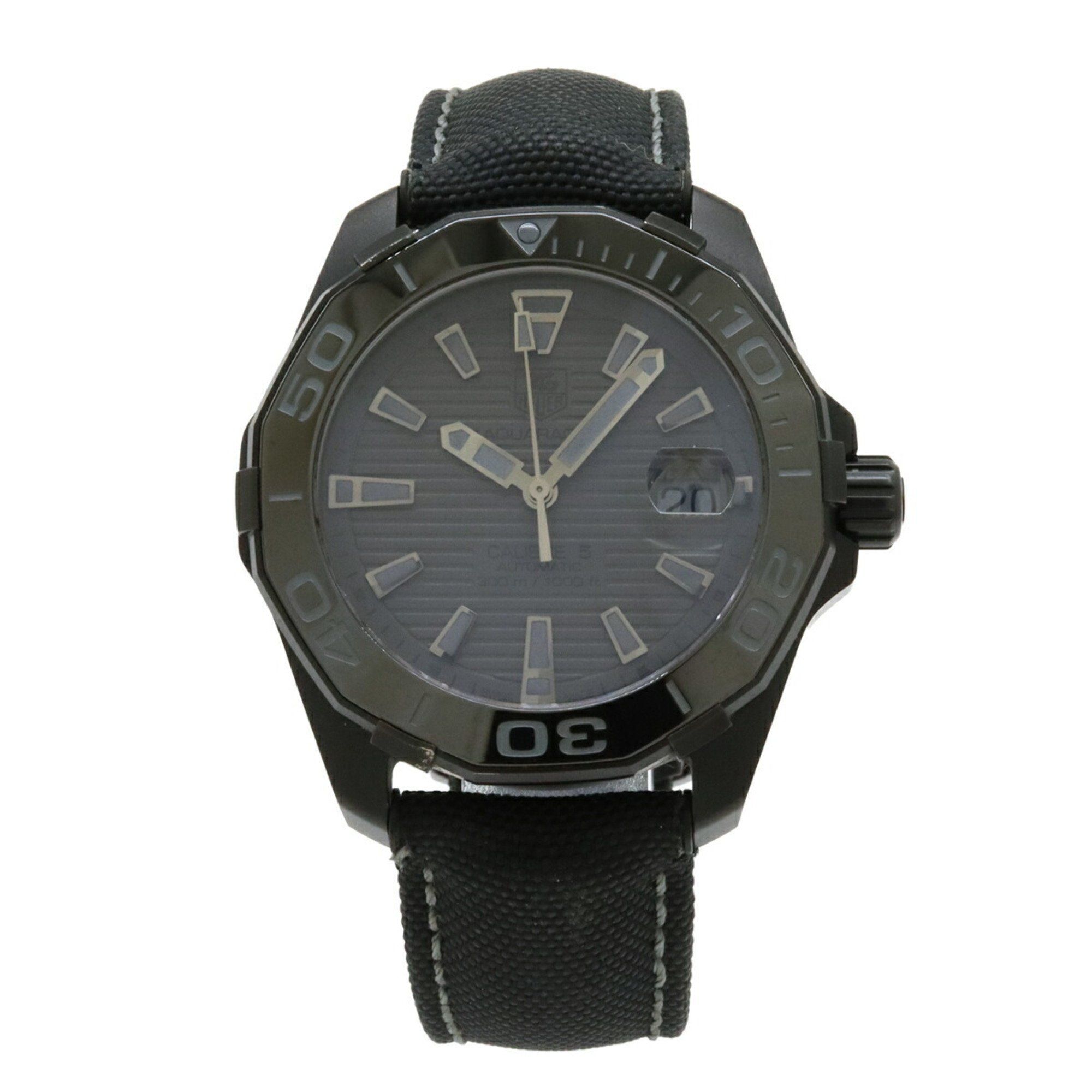 TAG Heuer Aquaracer Calibre 5 Black Phantom Limited to 2500 pieces worldwide dial Titanium Nylon Men