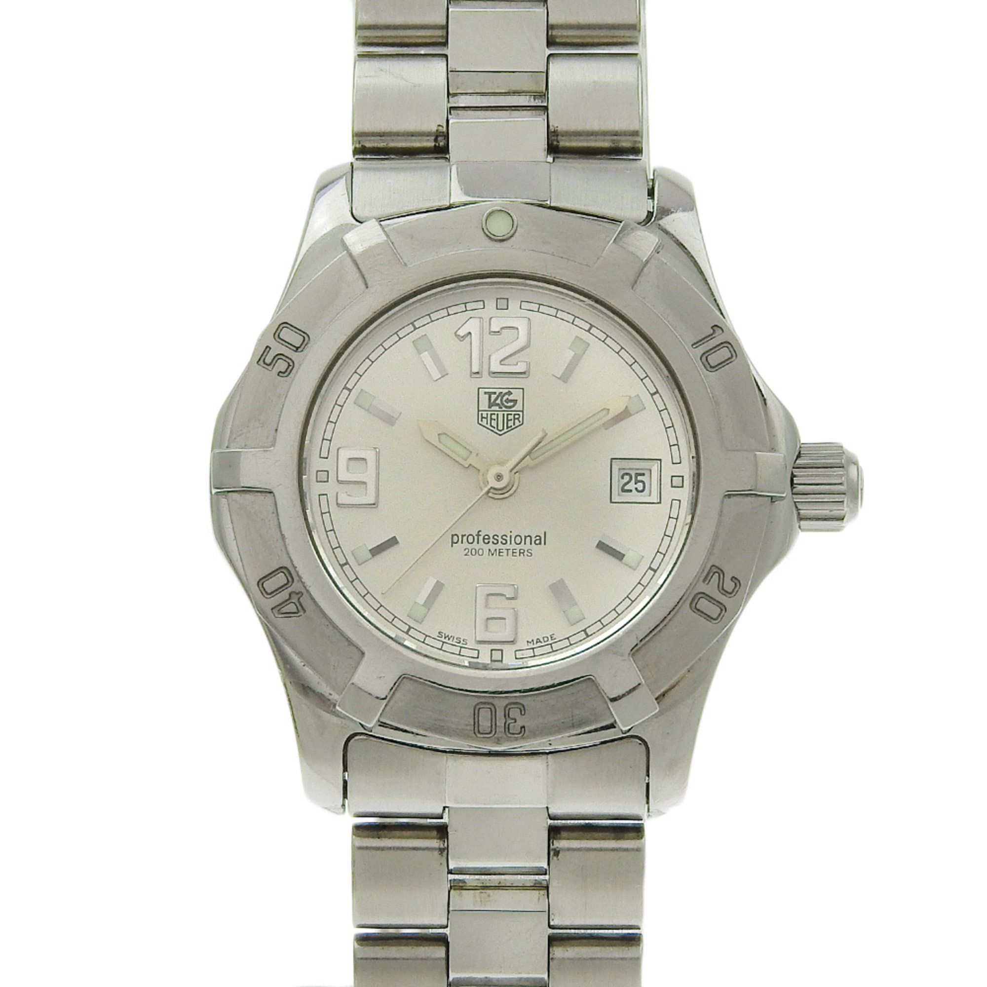 TAG Heuer Professional Quartz Watch WN1313 Silver Color Ladies