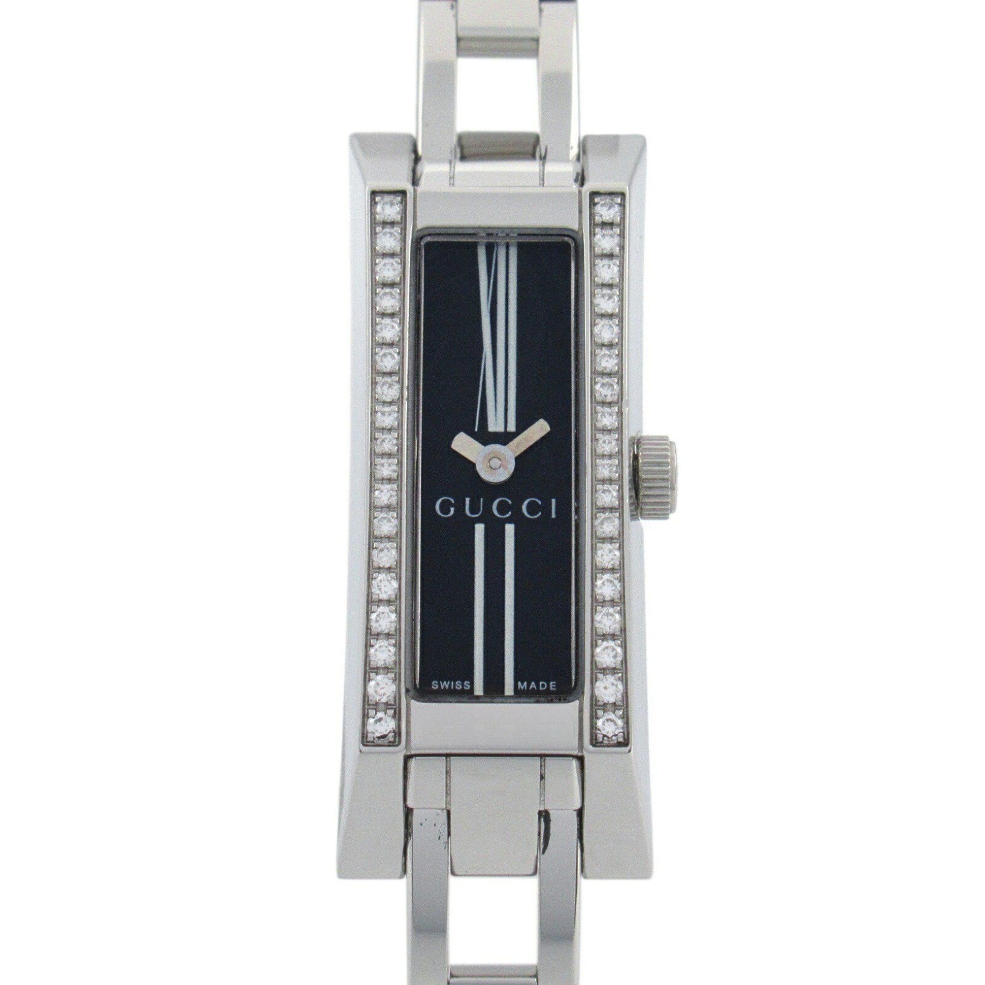 GUCCI Watch Stainless Steel Ladies Black 110