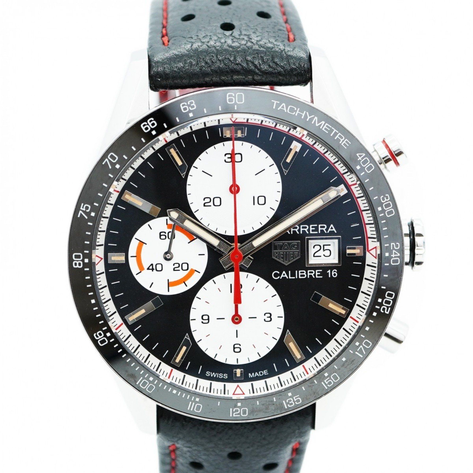 TAG Heuer Carrera CV201AP0 Black Dial Men's Watch