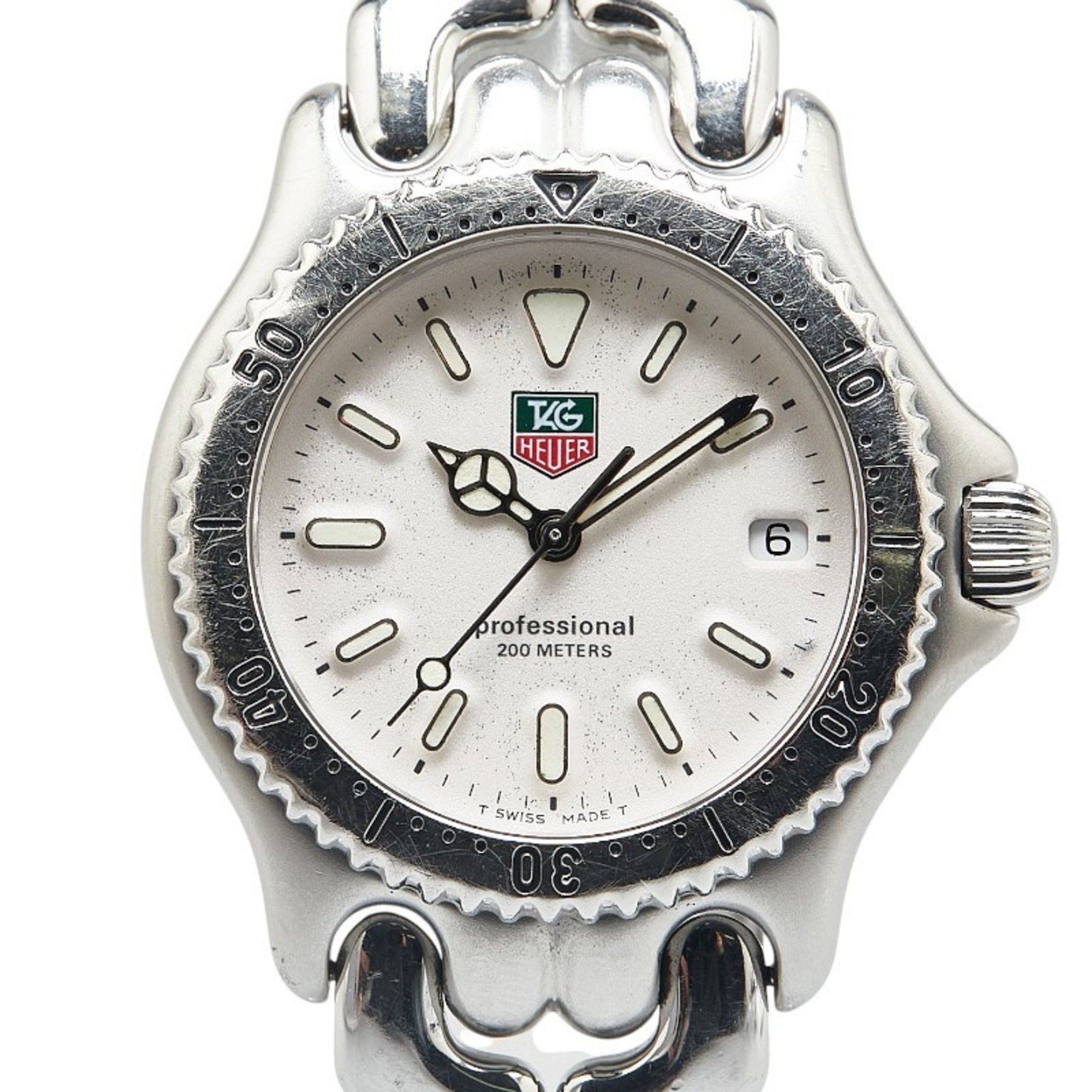 TAG Heuer Cell Watch S99.013 Quartz White Dial Stainless Steel Ladies HEUER