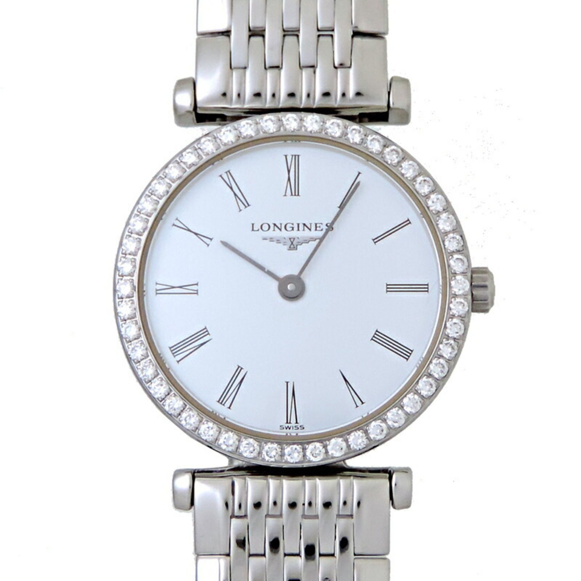 Longines La Grande Classic Bezel Diamond Ladies Watch L4.241.0.11.6