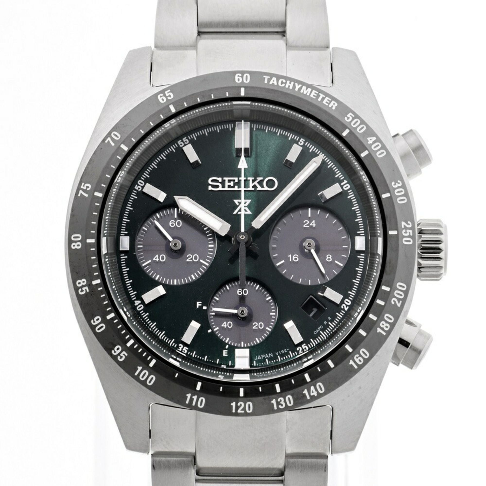 Seiko Prospex Speed Timer SBDL107 V192-0AF0 Green Quartz Watch Solar A-158012