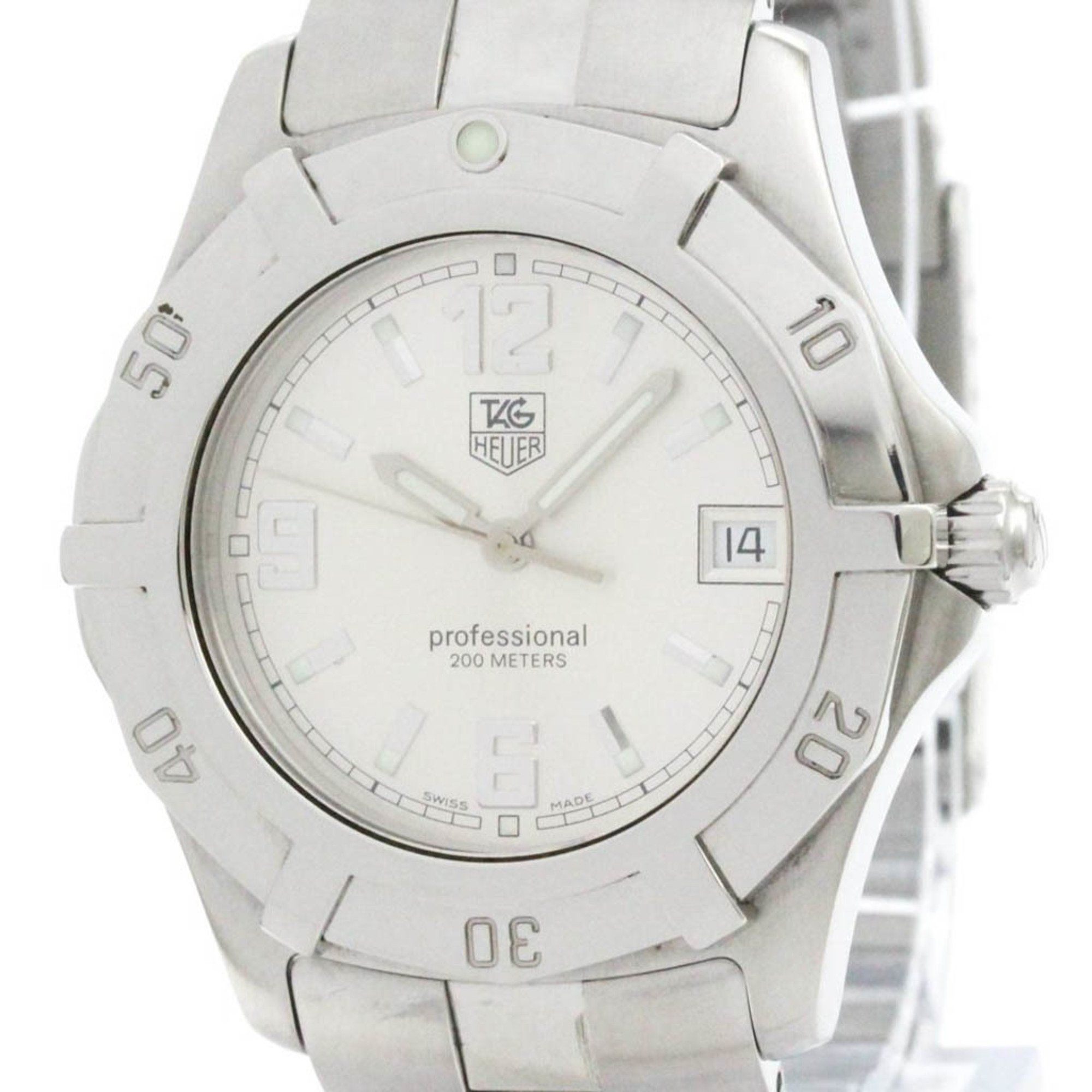 Polished TAG HEUER 2000 Exclusive Stainless Steel Quartz Mens Watch WN111C