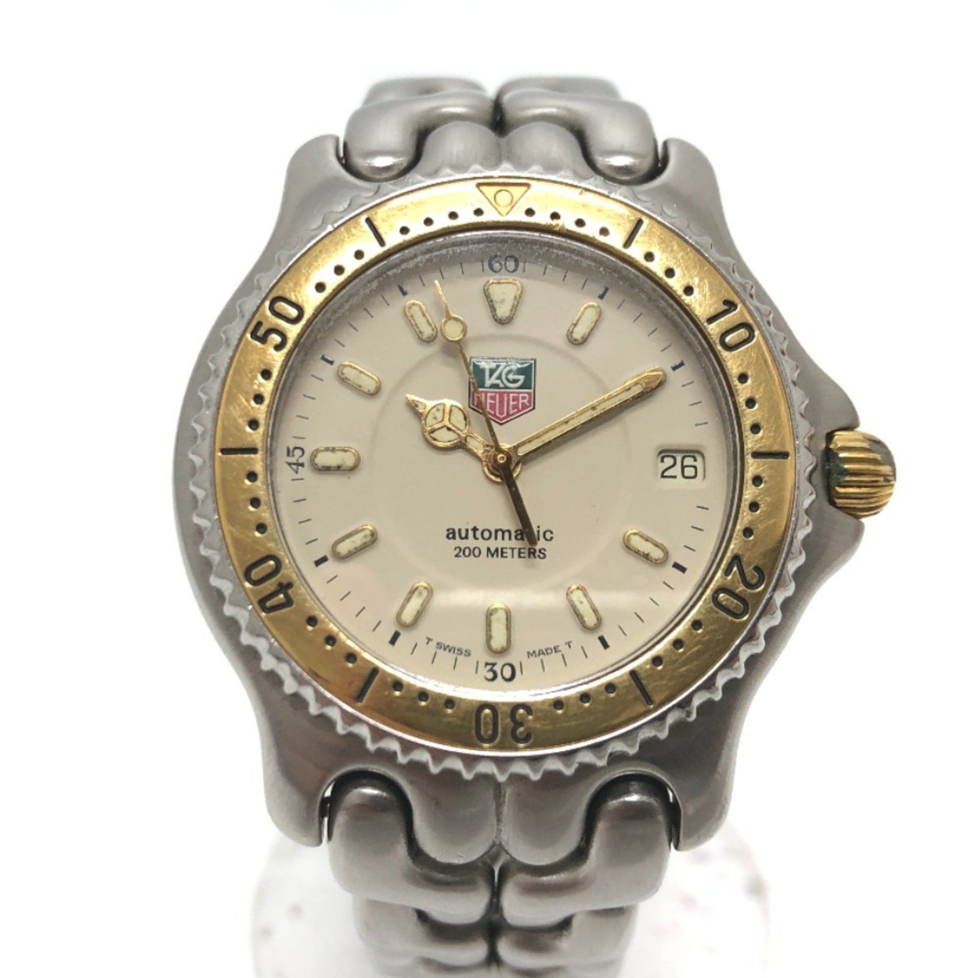 TAG HEUER S87.006E Cell Series 200m Automatic Wristwatch SS GP Ladies Silver