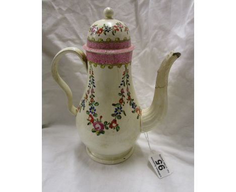 Fine early English pottery teapot A/F