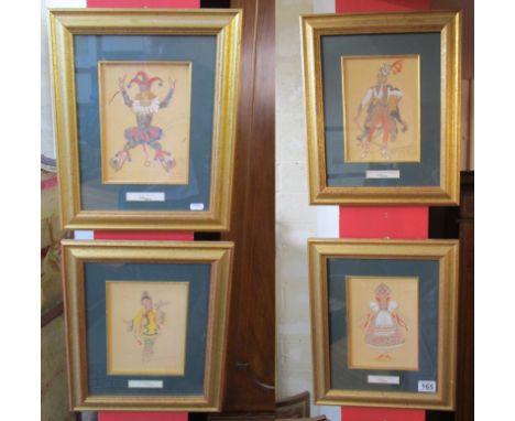 Set of 4 Bolshoi 'Nutcracker' prints (Image size 15cm x 20cm)