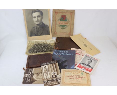 A Collection Of Ephemera To Include Military Interest, Collection Include Two Photograph Albums With Contents, Large Military