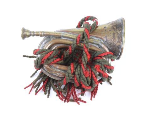 A Victorian Military Cyclists Brass Bugle With Maker Mark For Gisborne Of Birmingham. 