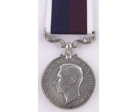 A George VI R A F Long Service & Good Conduct medal to 349053 Flight Sergeant L G Moy, R A F