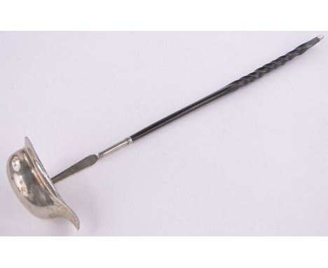 A George III silver & tortoiseshell handled toddy ladle, London 1809