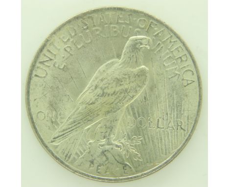 1923 USA silver Liberty dollar, nUNC. P&amp;P Group 0 (£6+VAT for the first lot and £1+VAT for subsequent lots) 