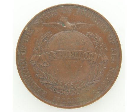 1851 Exhibition of Works and Industry medal, EF grade. UK P&amp;P Group 0 (£6+VAT for the first lot and £1+VAT for subsequent