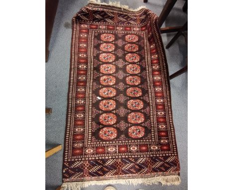 A vintage Bokhara rug, 136cm x 80cmLocation: A3 