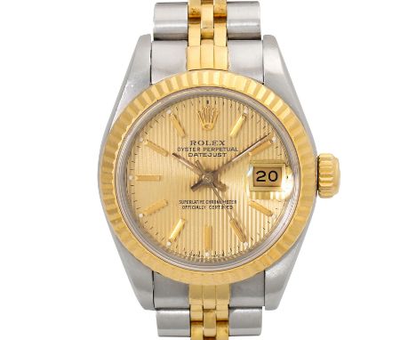 ROLEX Vintage Lady Datejust 26 "Tapestry", Ref. 69173. Ca. 1988. Edelstahl/Gelbgold 18K. Automatic-Werk Kal. 2135, funktionsf