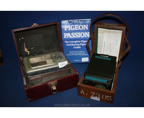 Two Pigeon Clocks and a racing Book Guide