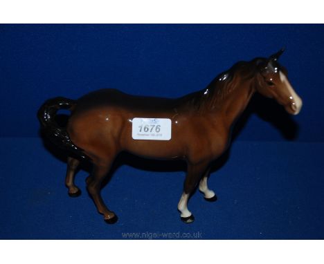 A Beswick model Swish tail Horse.  Model No. 1182