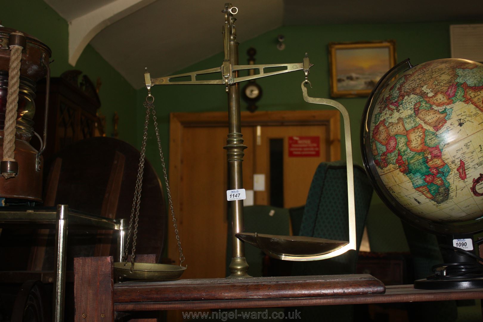 A set of Parnall and Sons, Bristol, chemist's Scales