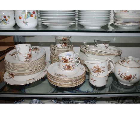 A large quantity of a Royal Worcester dinner service