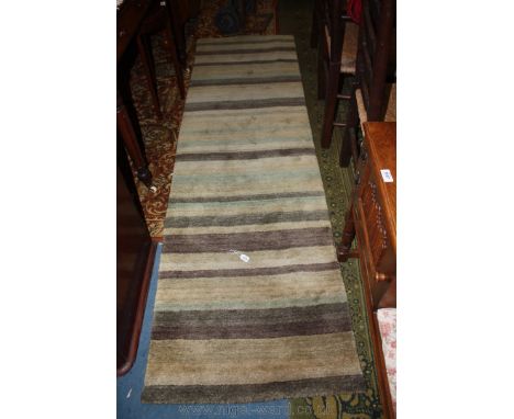 A pure Wool 'Plantation' Runner, 94'' x 28''.
