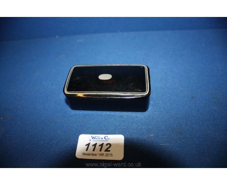 A lacquered papier mache Snuff Box