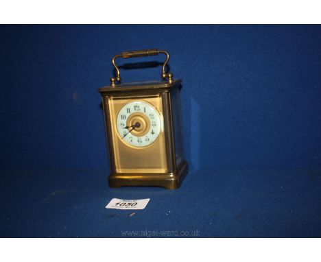 A Brass Carriage Clock.